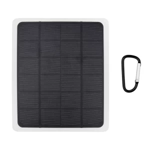 20W DC 5V Solar Panel Monocrystalline Solar Charger & Output USB & Type-C Ports for Outdoor Camping Hiking Travel Survival Tools