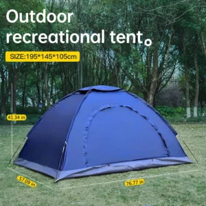 Outdoor camping tent, hand-built rain and sun protection
