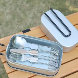 Aluminum Lunch Boxes Travel Camping Tableware