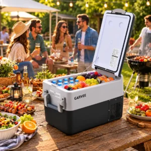 Portable Car Refrigerator 53QT Dual Zone 12V Fridge
