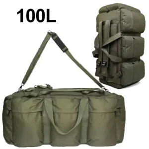 100L Tactical Luggage Duffel Camping Bag Travel